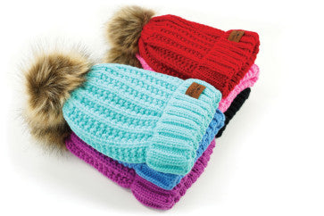Bitties Plush Lined Knitted Hat | Kids