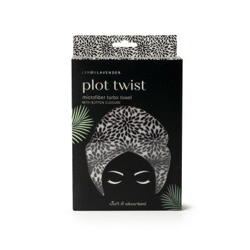 Microfiber Turbo Towel with Button Closure | Plot Twist