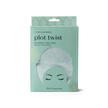 Microfiber Turbo Towel with Button Closure | Plot Twist