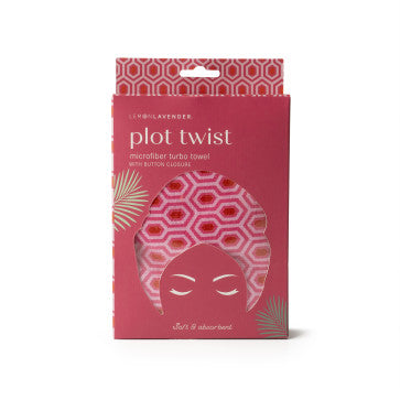 Microfiber Turbo Towel with Button Closure | Plot Twist