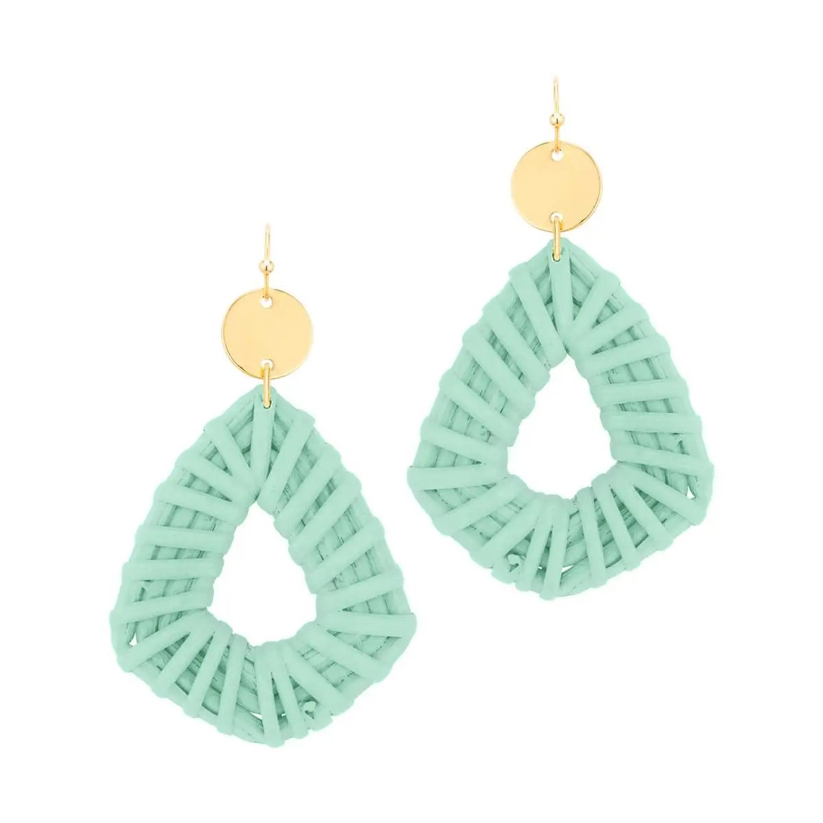 Mint Raffa Geometric Earring