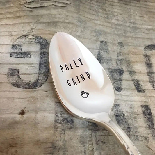 Teaspoons - Daily Grind Stamped Vintage Spoon