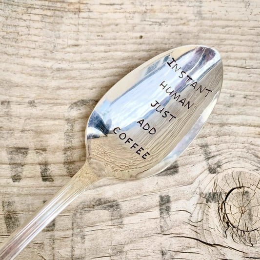 Teaspoons - Instant Human - Stamped Vintage Teaspoon