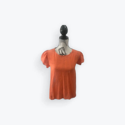 Shirts - Tied Bow Open Back Summer Blouse Coral