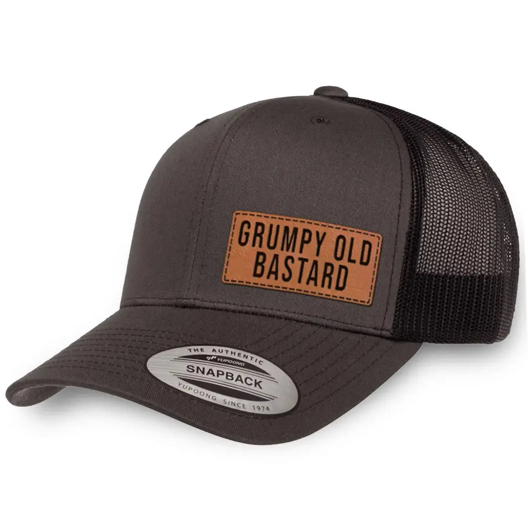 Grumpy Old Bastard Hat with Leather Patch