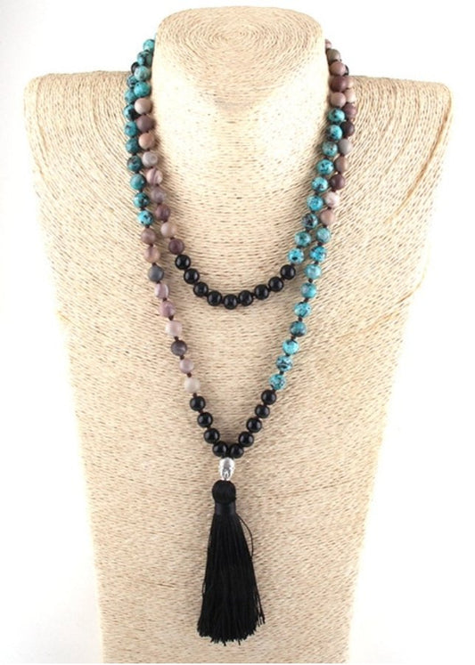 Necklace - Necklace - Boho Buda Black